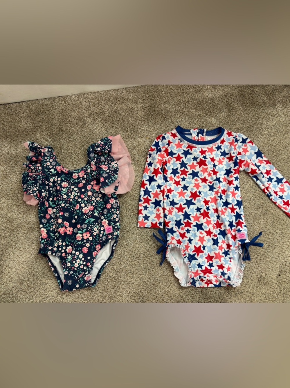 Lot of Ruffle Butts 18-24 months toddler girl bathing suits swim suits